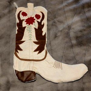 Christmas Stocking Cowboy Boot Embellished